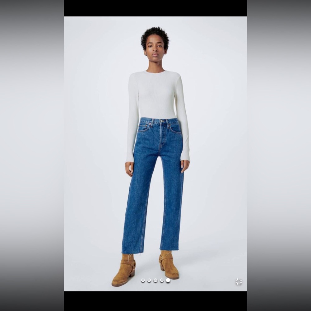 Re/Done Women's Stovepipe Jeans, SAF color. Worn 2x!!